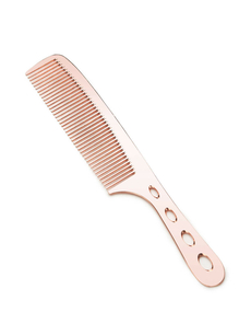 Расчески с ручкой - Расческа металлическая с ручкой Mustang MRPZ-02 Перламутр Фото 1